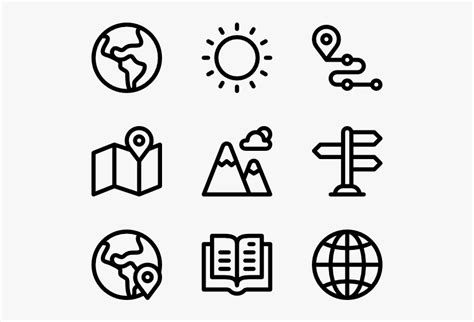 Geography - Design Icons Vector, HD Png Download - kindpng