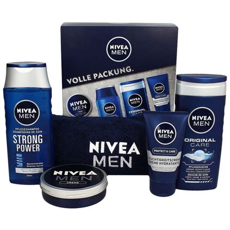 Nivea Men Gift Set 75 ml + 150 ml + 250 ml + 250 ml + 1 stk - 155.95 kr ...