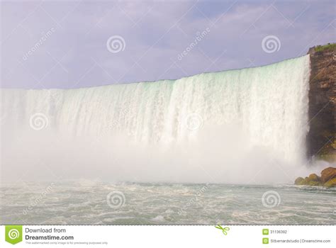 Side View of Niagara Falls stock photo. Image of horizontal - 31136392