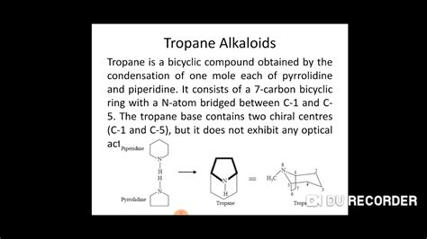 tropane alkaloids - YouTube