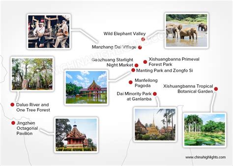 Xishuangbanna Maps: Region and Tourist Attraction Maps