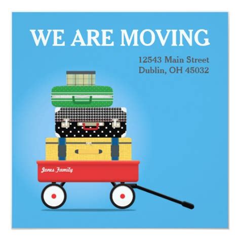 We Are Moving - Editable Moving Announcement Card | Zazzle