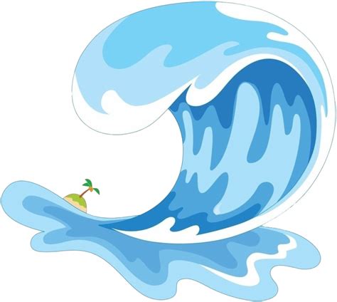 Sea Wave - Wave Cartoon Png Clipart - Full Size Clipart (#5489466) - PinClipart