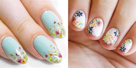 25 Super Pretty Floral Nail Designs | Floral nail designs, Flower nail designs, Wedding nails design