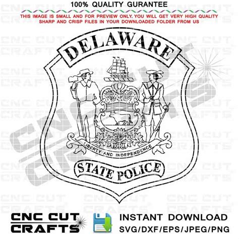 Delaware State Police Svg Vector Badge Patch Logo Emblem | Etsy