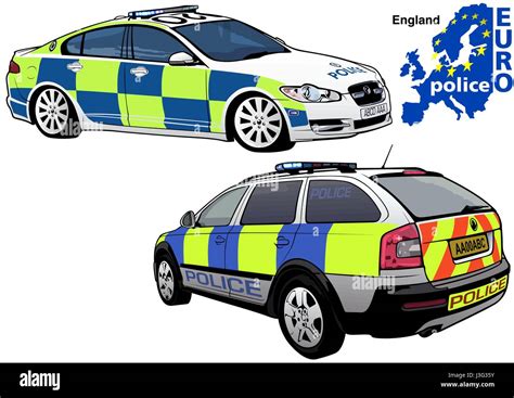 England Police Car Stock Vector Image & Art - Alamy