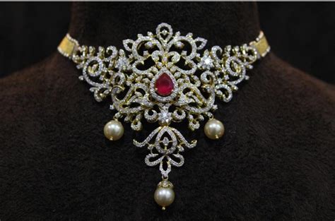 Exquisite Diamond Choker Necklace Designs - Dhanalakshmi Jewellers