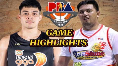 TNT Tropang Giga Vs Rain or Shine Elasto Painters Game Highlights #PBA - YouTube