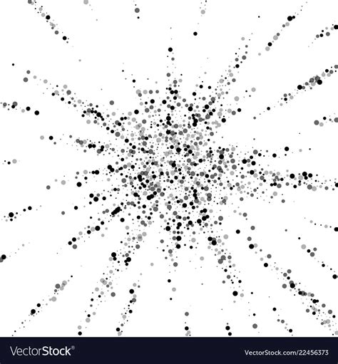 Scattered dense black dots dark points dispersion Vector Image