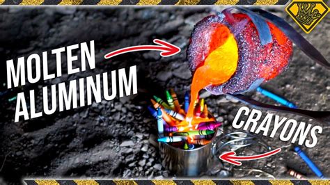 Will Crayons Stain the Color of Molten Metal? - YouTube