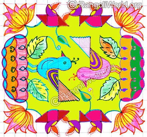 Lotus kolam designs gallery