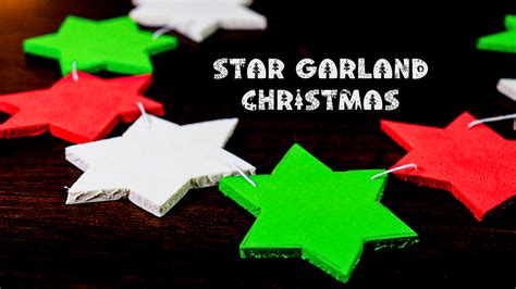 How to Make Christmas Star Garland, Tutorial w/Video