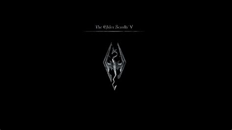 Vídeo Game The Elder Scrolls V: Skyrim Jogos Ancient Logo Papel de Parede | Skyrim wallpaper ...