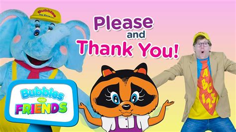 Learn Please and Thank You at Storytime | Educational Videos for Kids | Bubbles & Friends - YouTube