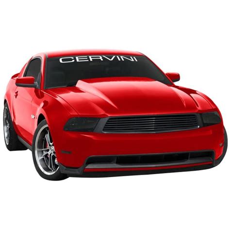 Cervini 1218 Mustang Hood 3" Cowl Fiberglass V6/ GT 2010-2012