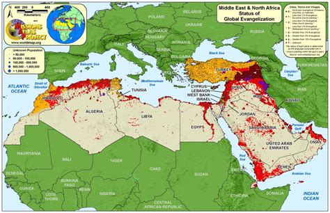 Middle East And North Africa Map - Maping Resources