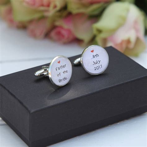 personalised wedding cufflinks by juliet reeves designs ...