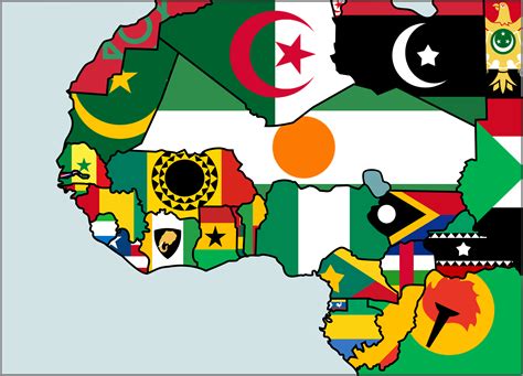 West Africa Alternate Flag Map : r/imaginarymaps