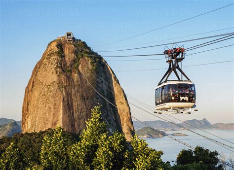 Sugarloaf Mountain Cable Car, Rio de Janeiro, Brazil, South America stock photo