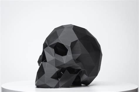 Add an Edgy Touch to Your Gaming Space with the Low Poly Skull Headphone Stand – Angled.io