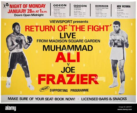 Ali frazier fight Cut Out Stock Images & Pictures - Alamy