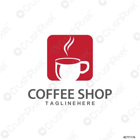 Coffee cup Logo Template - stock vector 2771176 | Crushpixel