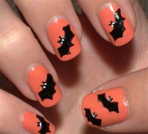 10 Halloween Bat Nail Design Ideas | BeautyBigBang