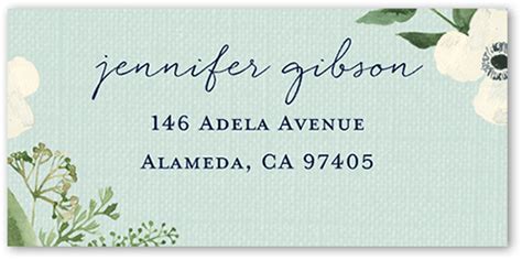 Amazing Floral Address Label by Elk Design | Tiny Prints