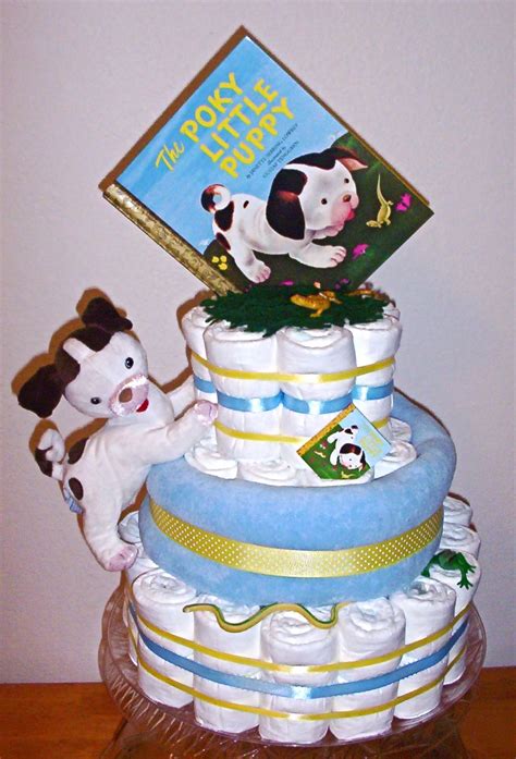 Poky Little Puppy Diaper Cake. I love the poky little puppy... this is ...