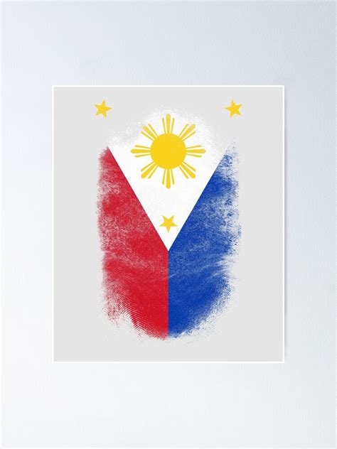 "Filipino Flag Souvenir - Distressed Philippines Design" Poster for Sale by ockshirts | Redbubble