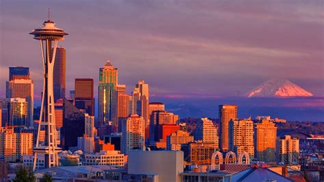 Seattle, Washington - Skyline | Magic hour falls upon the sk… | Flickr