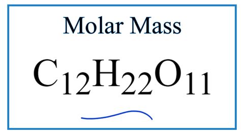 Molar Mass / Molecular Weight of C12H22O11: Sucrose (sugar) - YouTube