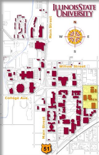 Map to Illinois State at Normal