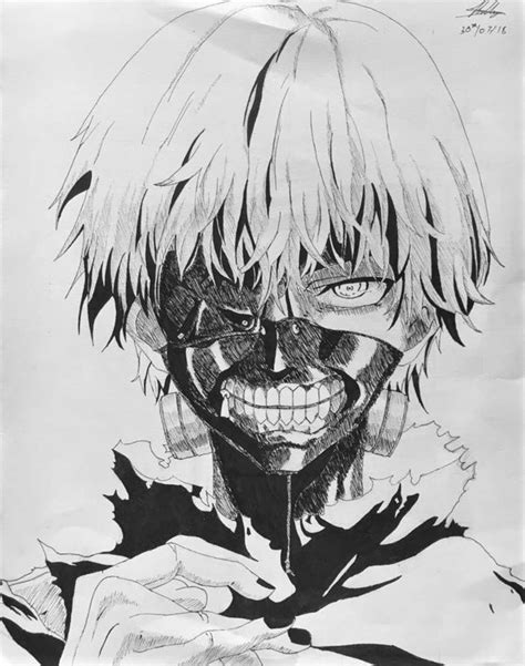 Kaneki Ken Drawing by William Talamantes | Saatchi Art