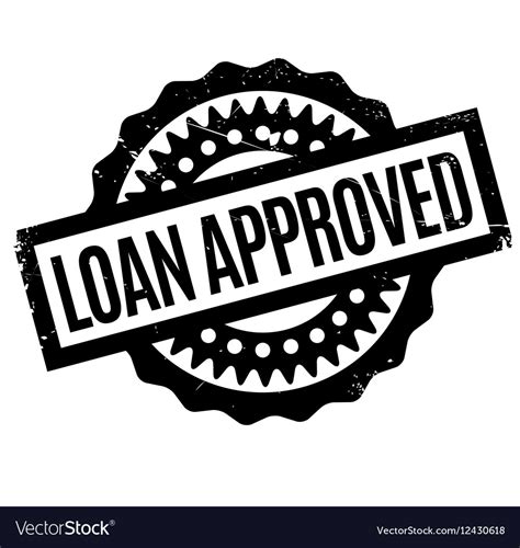 Loan Approved rubber stamp Royalty Free Vector Image