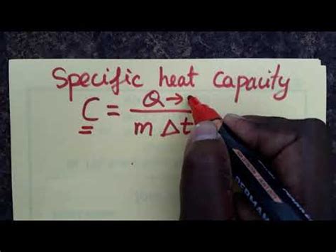 What Is The Derived Unit For Specific Heat