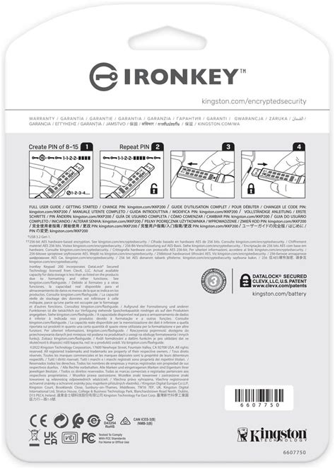 Kingston Ironkey Keypad 200 128GB Encrypted USB | Alphanumeric Keypad ...