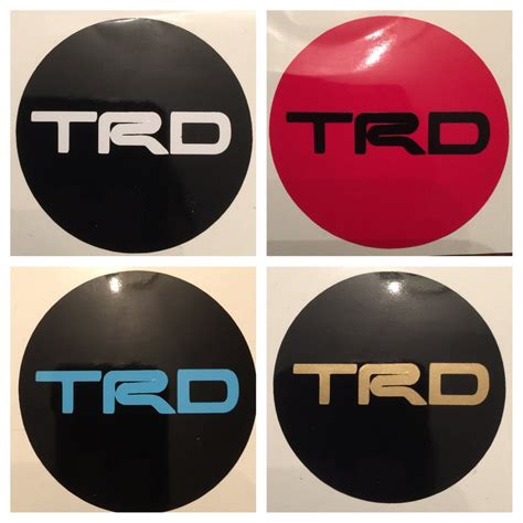 8pc Toyota TRD Center Cap Vinyl Sticker Decal Overlay W/ | Etsy