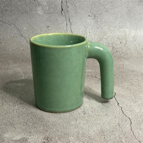 HOC-GREEN-ELEPS COFFEE MUGS (SET OF 2) | House of Ceramics