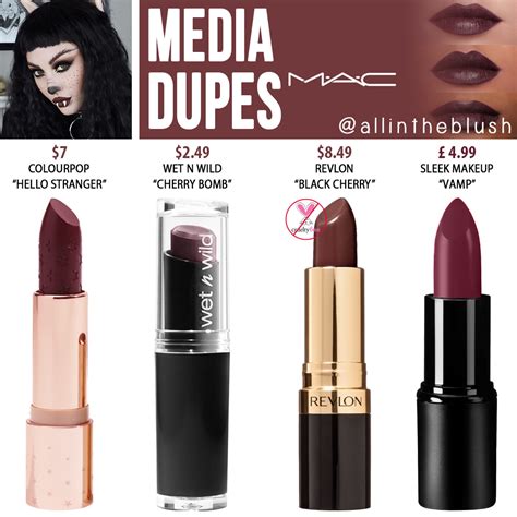 MAC Media Lipstick Dupes - All In The Blush
