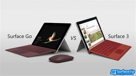 Surface Go vs. Surface 3 detailed specs comparison - SurfaceTip