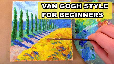 How to paint like Van Gogh: oil painting for beginners, fast and ...