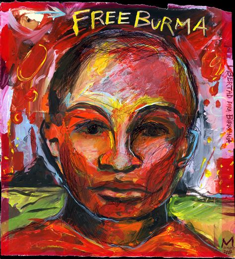 free Burma | free Burma, acrylic painting and ballpen on col… | Flickr