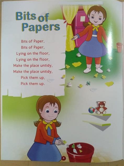 2s rhyme: Bits of paper | Kids nursery rhymes, Rhyming poems for kids, English poems for kids