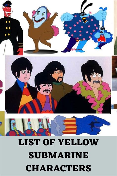 List of yellow submarine characters – Artofit