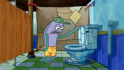 Oh That's Real Nice / SpongeBob Fish Looking Into Toilet | Know Your Meme