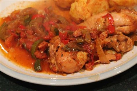 Slow Cooker Chicken and Chorizo Casserole - What the Redhead said