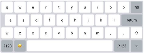 ipad iOS keyboard QWERTY layout