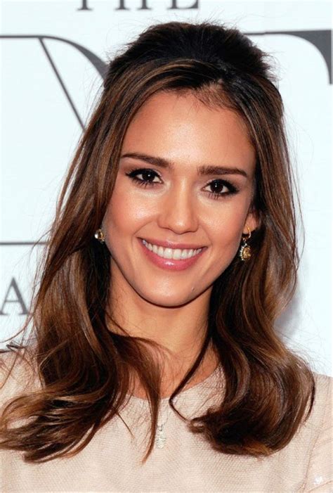 Jessica Alba Half Up Half Down Hairstyles Hairstyles Ideas - Jessica ...