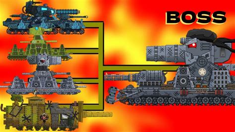 Hybrid Evolution. Mega Tanks Vs Mega BOSS - Cartoons about Tanks. - YouTube